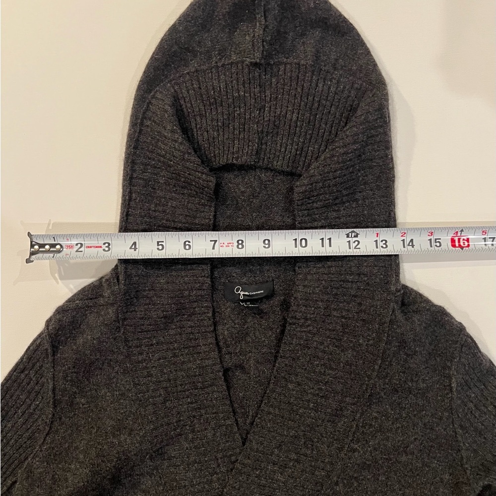 Aqua Women's V-Neck Sweater in Dark Gray - Picture 11 of 13